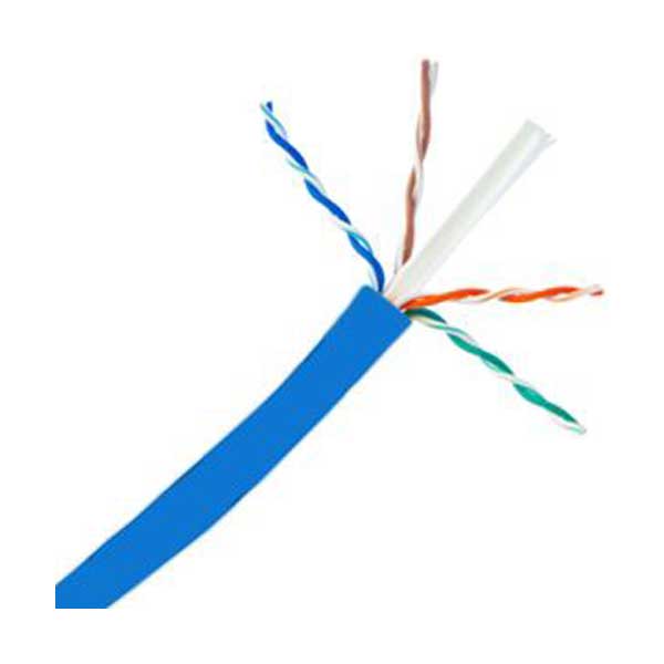 1000' Cat6A U/UTP 23AWG 4-Pair 10G PVC Cable (Blue)