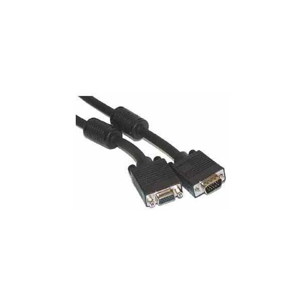 SR Components High Resolution Male to Female VGA Extension Cable with Ferrite Core - 15' Default Title
