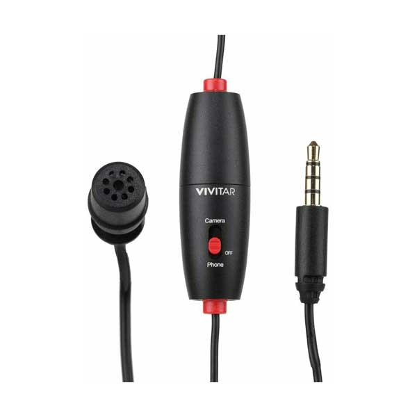 Vivitar VIV-MIC-703L Vlogger Series Mini Lavalier Streaming Microphone