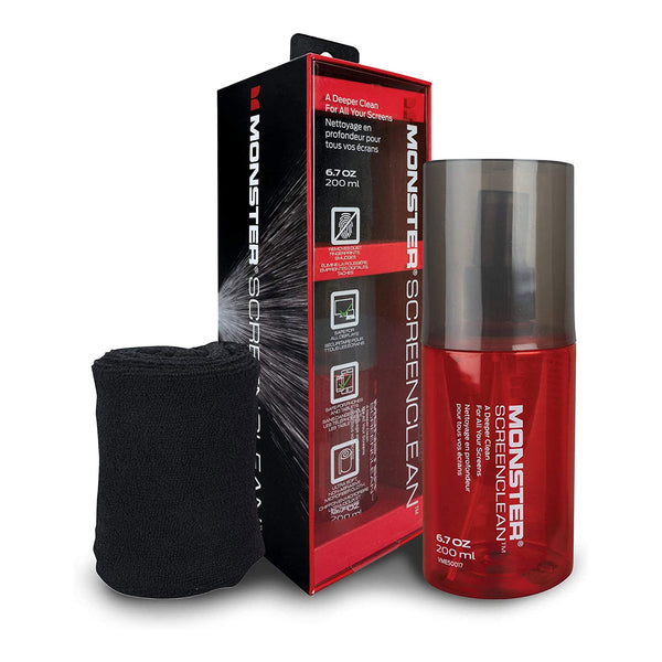Vanco Vanco VME50017 200ml Monster ScreenClean Glass & Screen Cleaner Kit with AEGIS Microfiber Cloth Default Title
