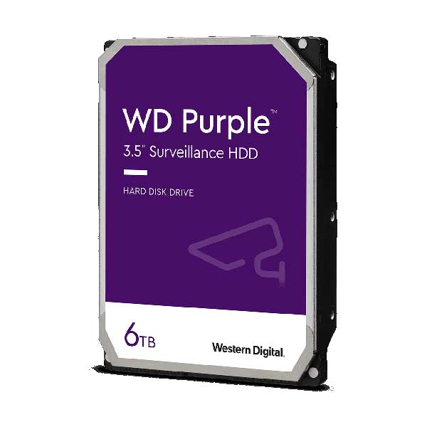 Western Digital Western Digital WD62PURZ 6TB 3.5in WD Purple Surveillance Hard Drive with 128MB Cache Default Title
