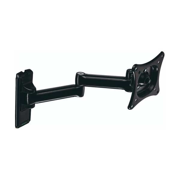 SR Components WMFM1327180 13" to 27" Black Full Motion Flat Panel Display TV Mount with Tilt and Swivel