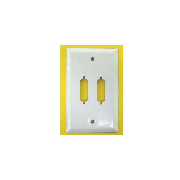 Single Gang Wall Plate with two DB15 Holes