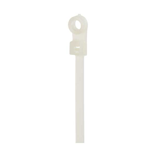 SR Components WTS-8-50N 8" 50lb Natural Nylon Self Locking Cable Screw Mount Zip Ties 100-Pack