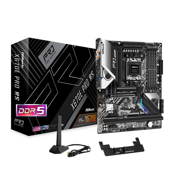 MSI ASRock X670E PRO RS AMD Ryzen 7000 Series AM5 ATX Pro RS Gaming Motherboard Default Title
