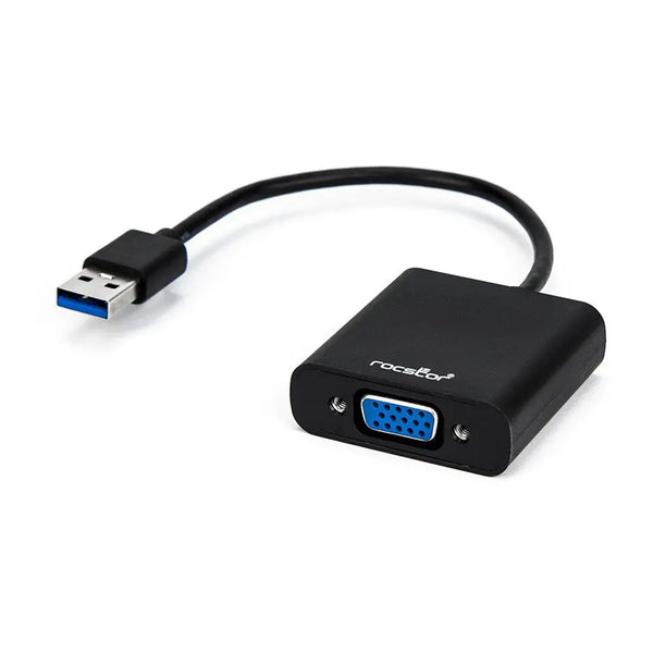 Rocstor Rocstor Y10A178-B1 Black External USB 3.0 1080p Premium USB-A to VGA Video Adapter for PC and MAC Default Title
